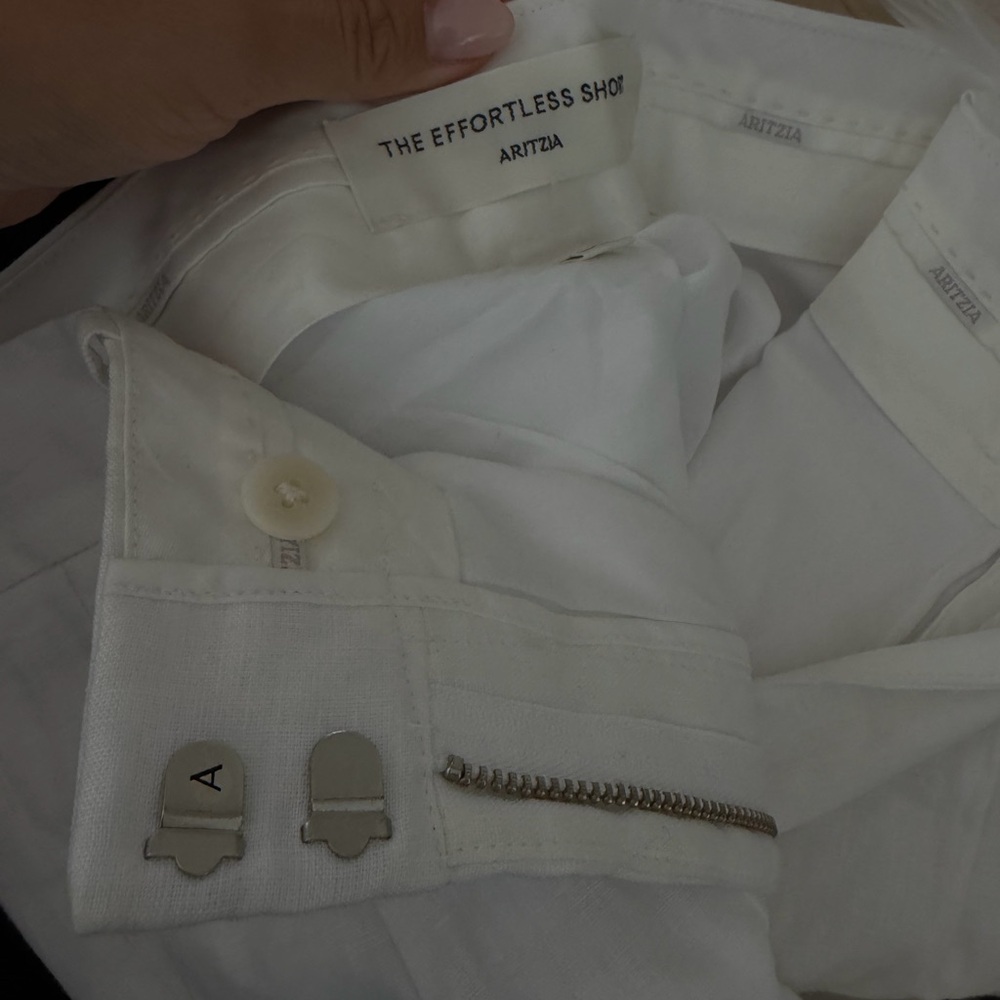Aritzia White Pleated High-Rise Tailored Shorts bundle - Picture 2 of 4